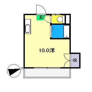 ディーエム潮江Ⅱ（101）間取り